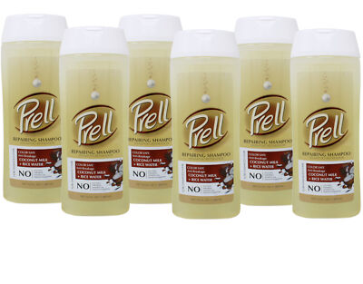 Prell Coconut Milk + Rice Water Repair Shampoo, 13.5 fl.oz - 6 Pack