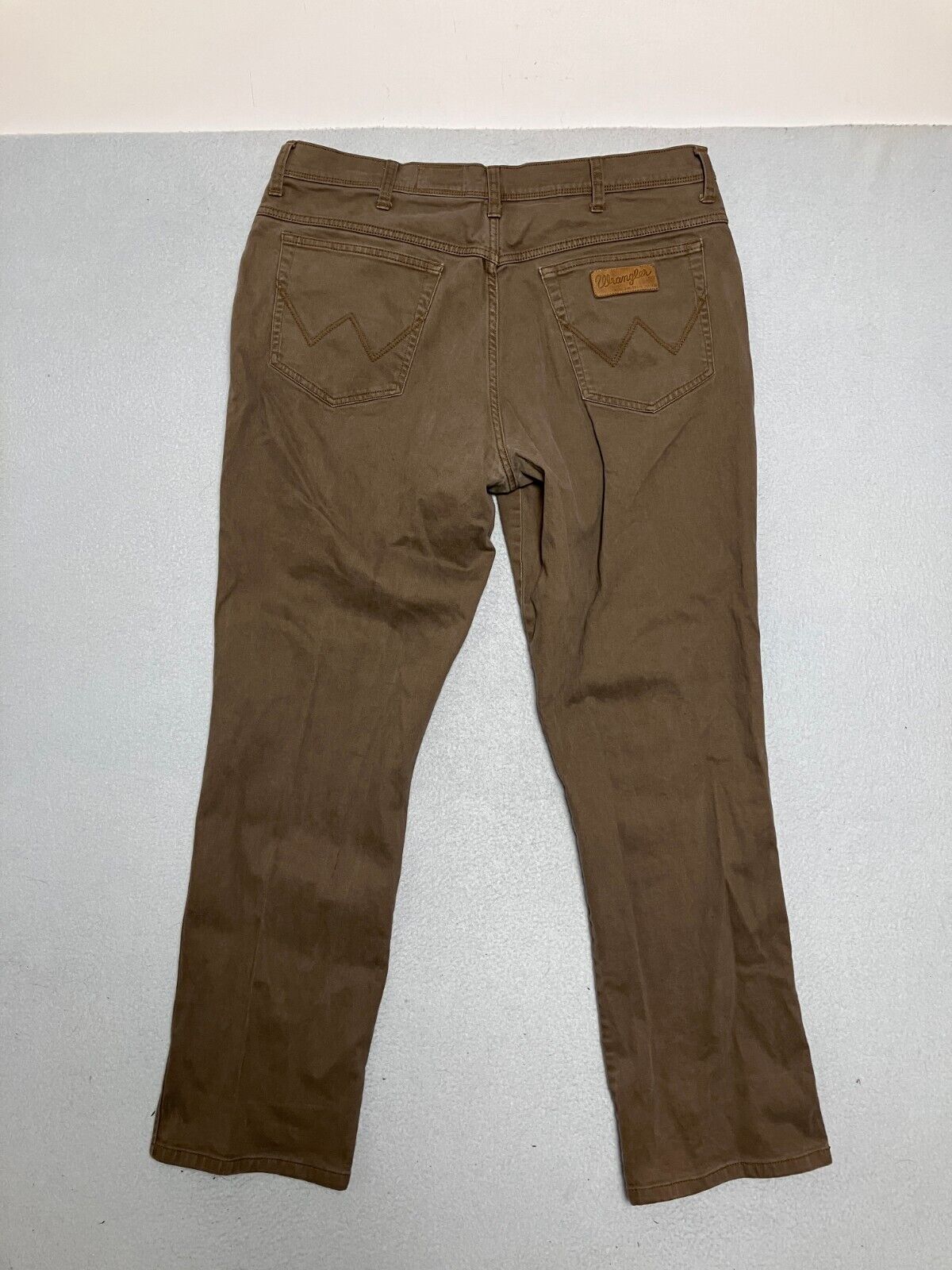 Wrangler 1947 Texas Stretch Regular Fit Jeans Brown Denim Men's W40 L32 ...