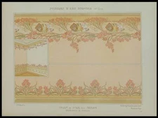 CASINO GAMES ROOM, FRENCH ART NOUVEAU - 1900 LITHOGRAPH - MULIER