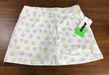 PRINCE Girls White Tennis Balls Skirt Skort Size Large 14 NEW NWT 40 MSPR