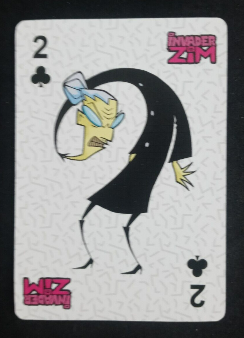 コレクション Invader bad men 2 exhibition card 2019 Nickelodeon Playing Card Invader Zim 2 Clubs | eBay