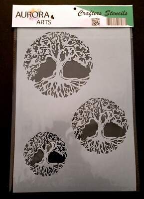 Schablone Von Aurora Arts A4 (29x21cm) Baum 190mic Mylar