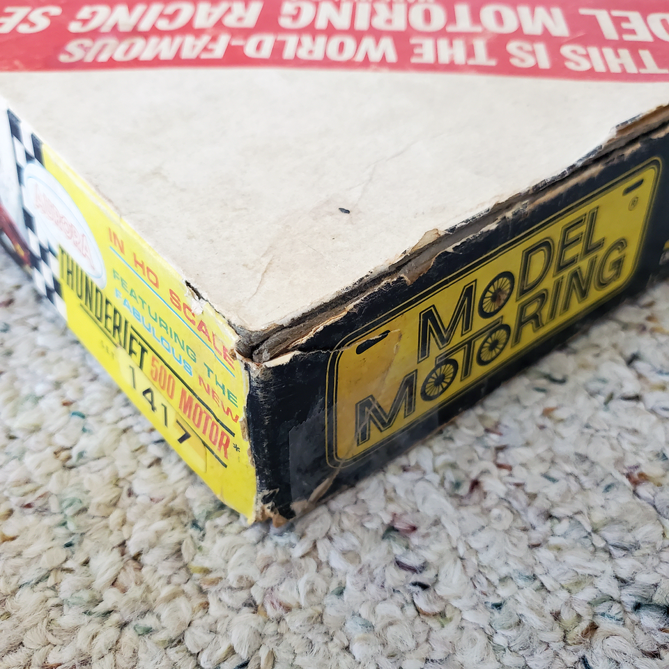 VTG 1964 Aurora Model Motoring Thunderjet 500 Set w/ Box INCOMPLETE ...