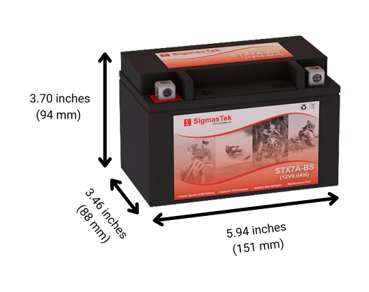 Kymco 50CC Agility 50 105 CCA /2009-2012/ Battery Replacement By SigmasTek Brand Foto 2 de 4