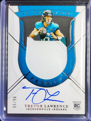 2021 National Treasures Trevor Lawrence Prodigy RPA Rookie Patch Auto RC /99