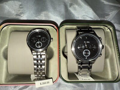 Fossil Black Couple Watch