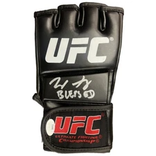 Max Holloway autographed signed inscribed glove UFC JSA Blessed