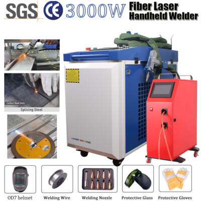 Raycus 3000W 4 in1 Fiber Laser Welding/Cleaning Welder Machine& 2 Channel Feeder