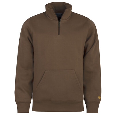 Carhartt WIP Chase Neck Half-Zip Sweatshirt brown - Pullover mit Reissverschluss