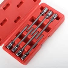 7 pc Tamper Star Bit Socket Set -CRV- 3/8" Dr.