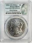 2021 CC Modern Morgan Dollar PCGS MS-70 100th Anniversary First Strike