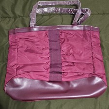 Borsa Calvin Klein bordeaux chiusura zip doppio manico tinta unita casual