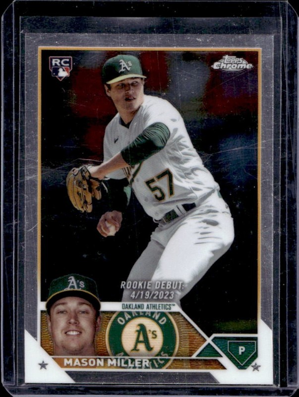 2023 Topps Chrome Update Mason Miller RC Rookie #USC39 Athletics
