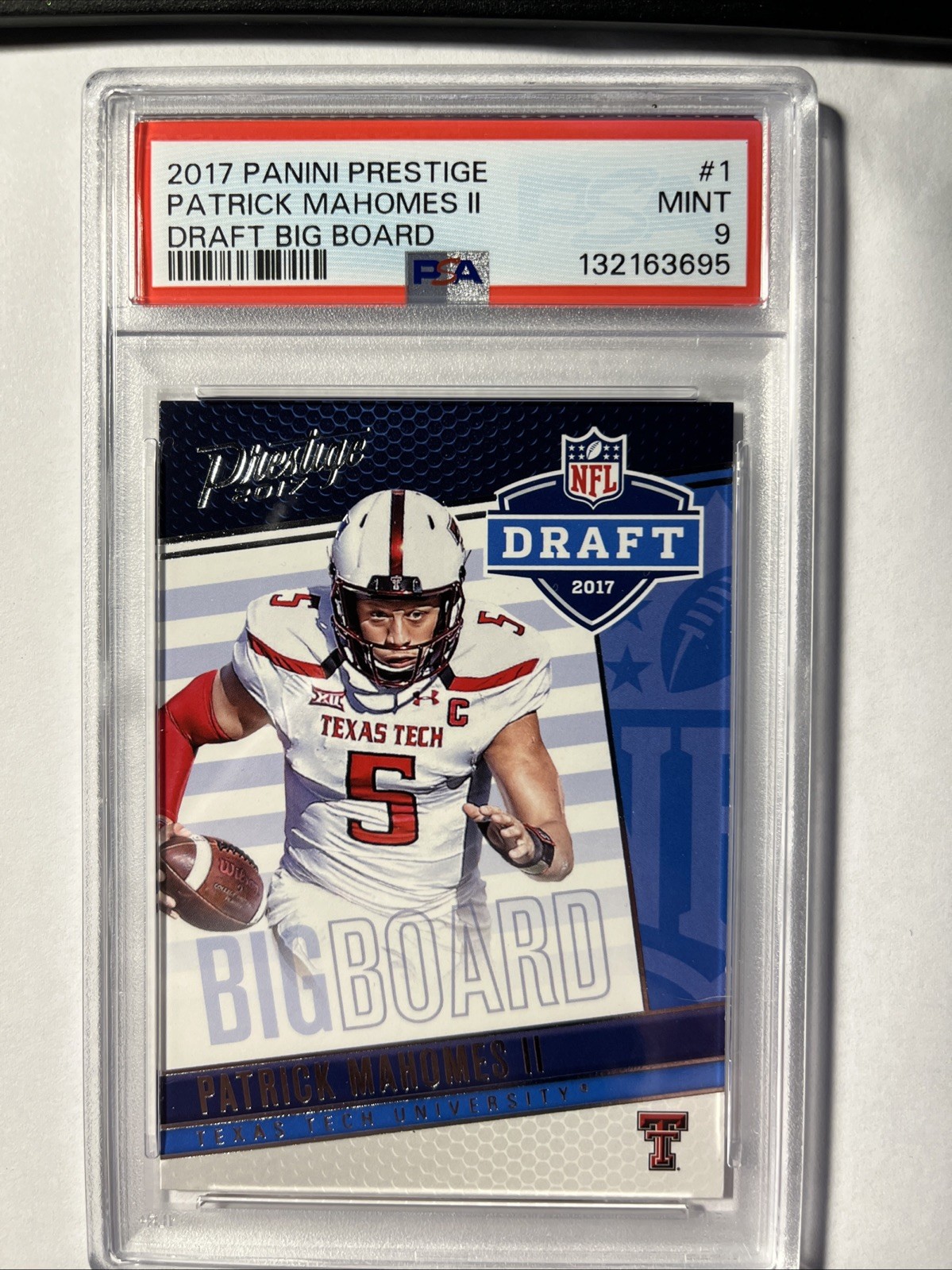 2017 Panini Prestige Patrick Mahomes II #1 MINT PSA 9 | Draft Big Board | Invest