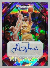 2024 Prizm Draft Picks Collegiate Harold Miner Legacy Signatures Purple Ice /99