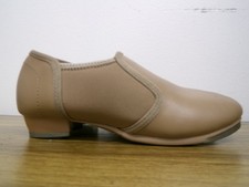 Dance Pre-Owned Slip On Tap Shoes Danz N Motion 951 Kids 12M Tan