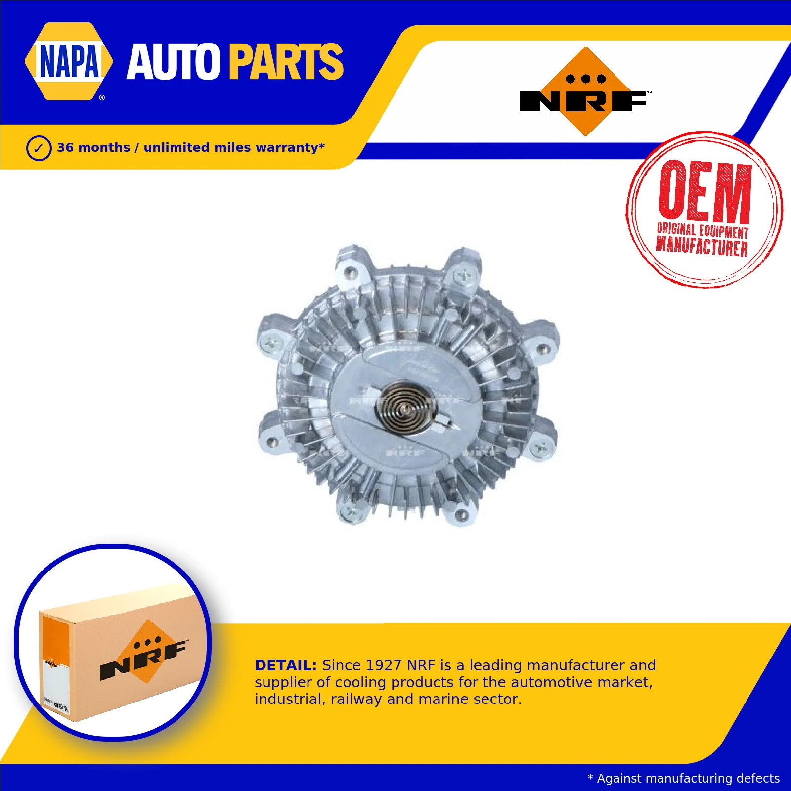 Radiator Fan Viscous Coupling fits KIA K2700 SD 2.7D 1999 on J2 Clutch NRF New