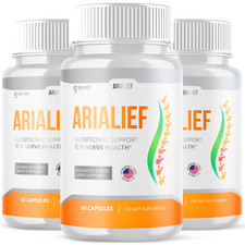  3 Pack AriaLief Brain Pills - Nerve Health  Cognitive Support Supplement