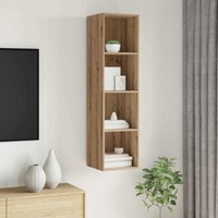 Tv-Schrankset 37 X 37 X 142,5 Cm Artisan-Eiche Holzwerkstoff