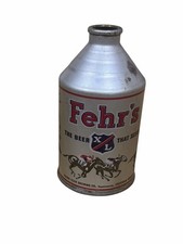Vintage 1940's Derby Crowntainer Cone Top Can Fehr's XL Beer Louisville, KY 