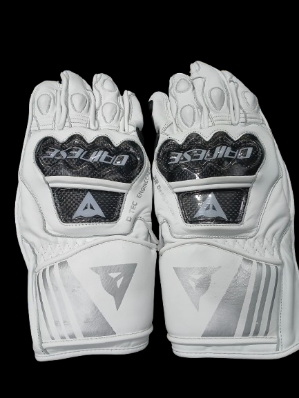 Dainese Druid 3 Motorcycle White Leather Gloves | eBay