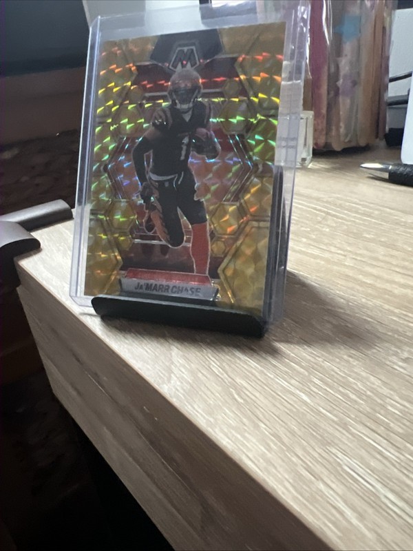 2023 Panini Mosaic - Ja'Marr Chase #43 Reactive Yellow Mosaic Prizm
