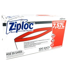 SC Johnson Professional Ziploc Storage Bags 2 Gallon 100 Count