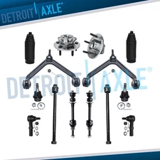 14pc Front Upper Control Arms Wheel Bearing Hub for 2002-2005 Dodge Ram 1500 2WD