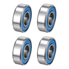 8Pcs 696-2RS Deep Groove Bearing, 6x15x5mm Double Sealed Chrome Steel ABEC-7