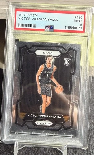 2023-24 Panini Prizm Victor Wembanyama #136 (RC) PSA 9 Mint Rookie