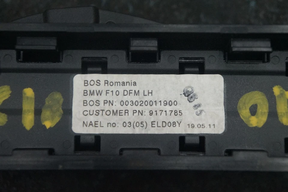 Parasol ventana ventilación puerta trasera izquierda 513591785 BMW 535i 528 550 M5 F10 2011-16 Foto 3 de 3