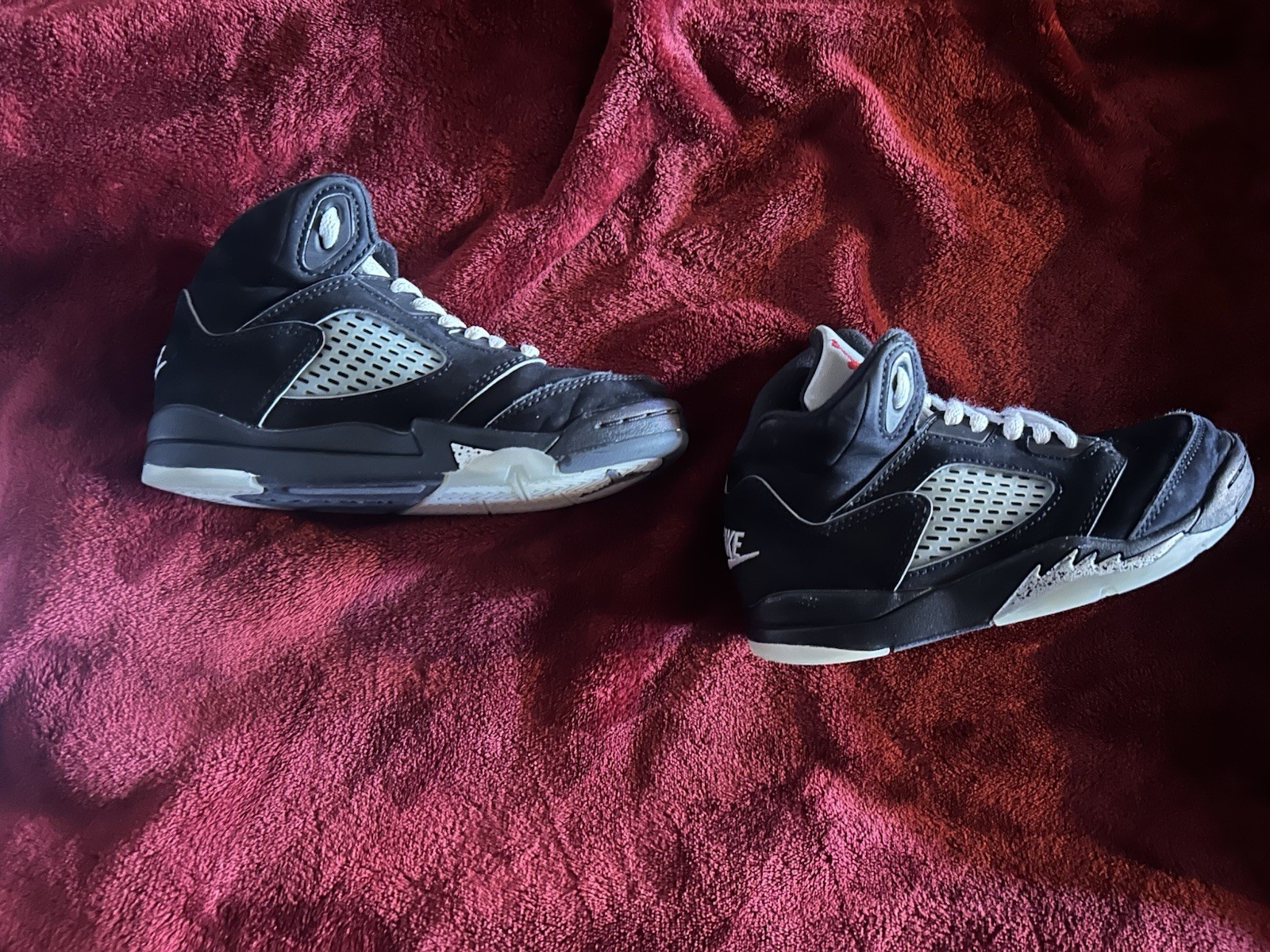 Nike Air Jordan Sons of Mars Boys Size 11C Black Gray Basketball Shoes Sneakers