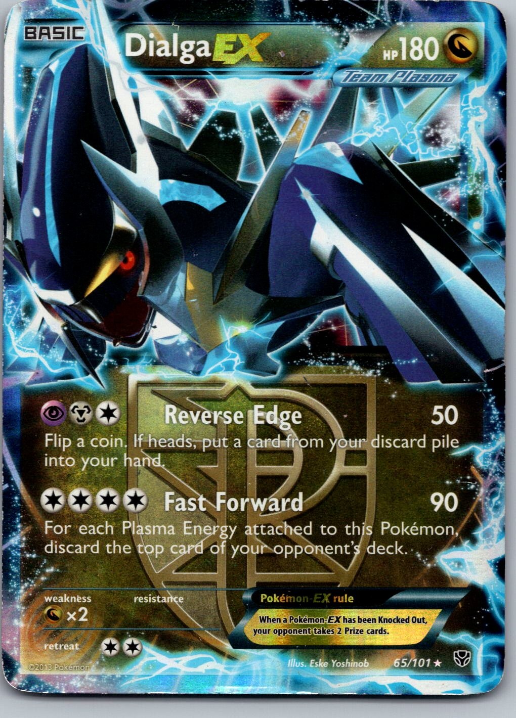 Dialga EX (Team Plasma) Holo Ultra Rare Plasma Blast 65/101