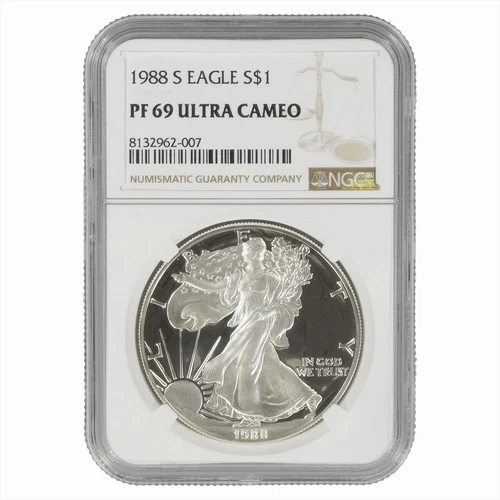 1988S American Silver Eagle $1 NGC PF 69 UCAM