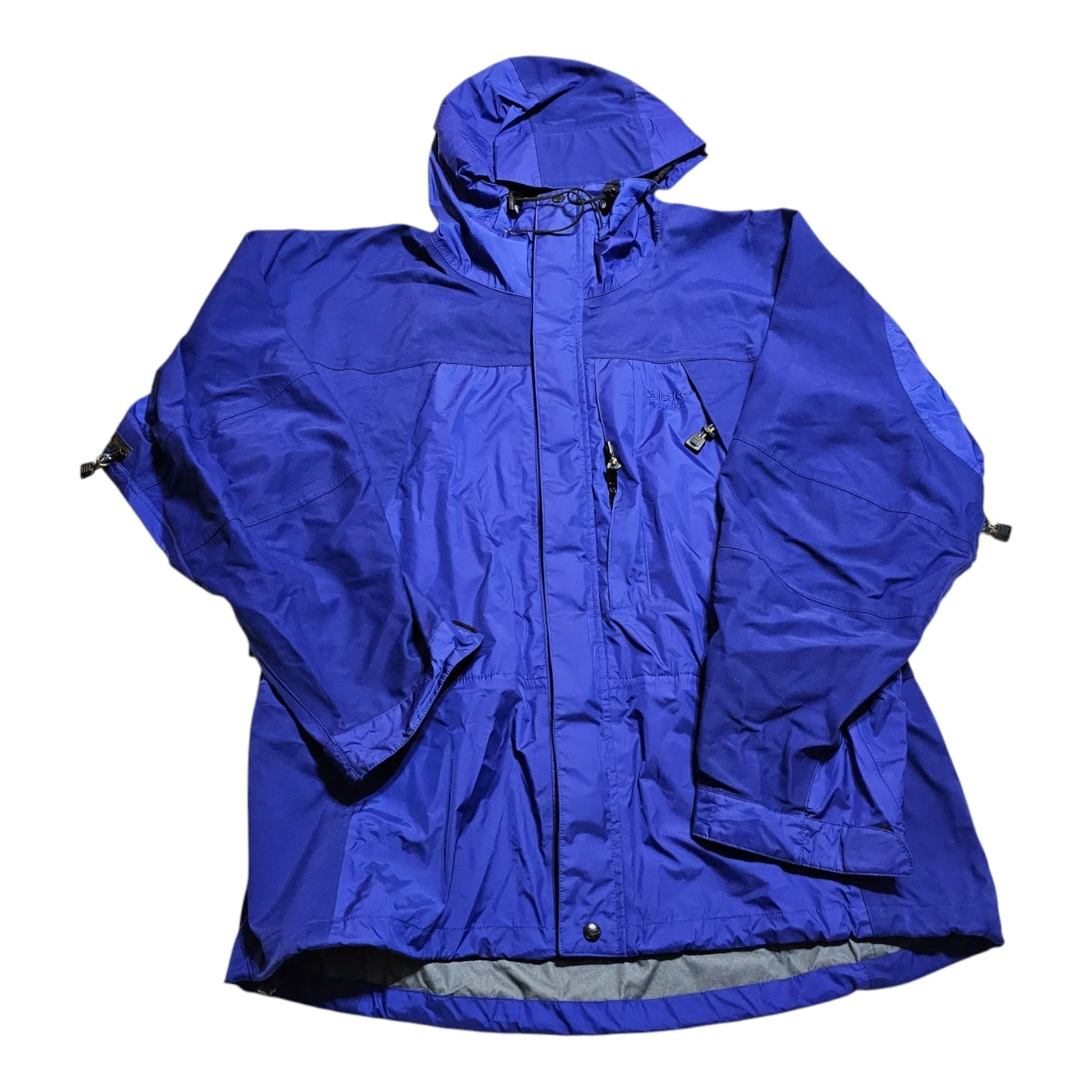 Solstice Microshed Jacket Men's X-large Blue Rugged Outerwear W/ Hood Ski Snow