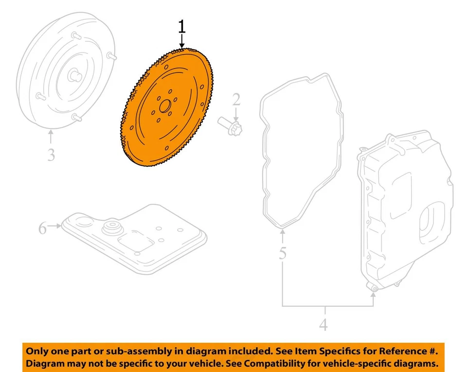 Flex Plate from 2010 Ford Focus 2.0L AT 8119481 - Image 3 of 4