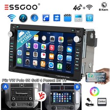 6+128GB CarPlay Android 15 Autoradio Für VW Polo 9N Golf 4 Passat B5 T5 GPS DSP