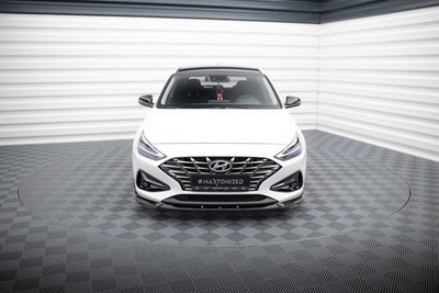 Maxton Design Frontlippe V.2 passend für Hyundai I30 Mk3 FL schwarz Hochglanz