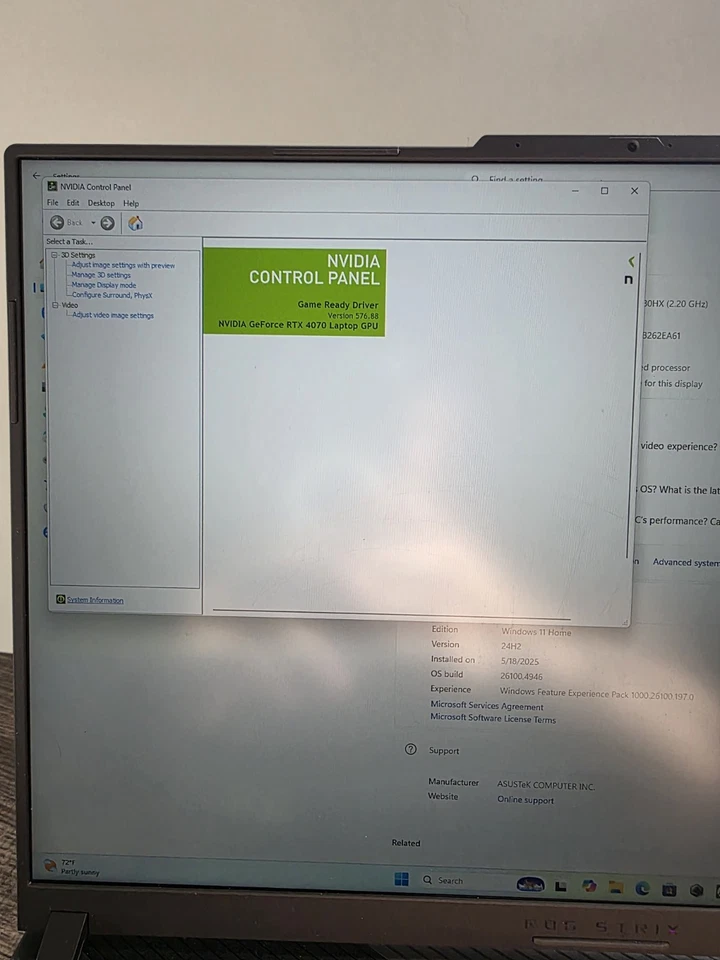 ASUS Gaming Laptop - Image 3 of 4