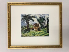 Stampa litografica Pablo Picasso "LES PAYSAGE" 1958 opera d'arte in rame
