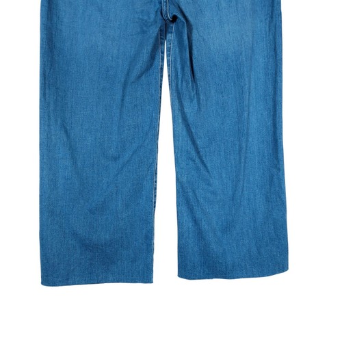 Jeans donna J Crew Denim slim gamba larga 31 lavaggio leggero cropped casual morbido chic - Foto 9 di 13