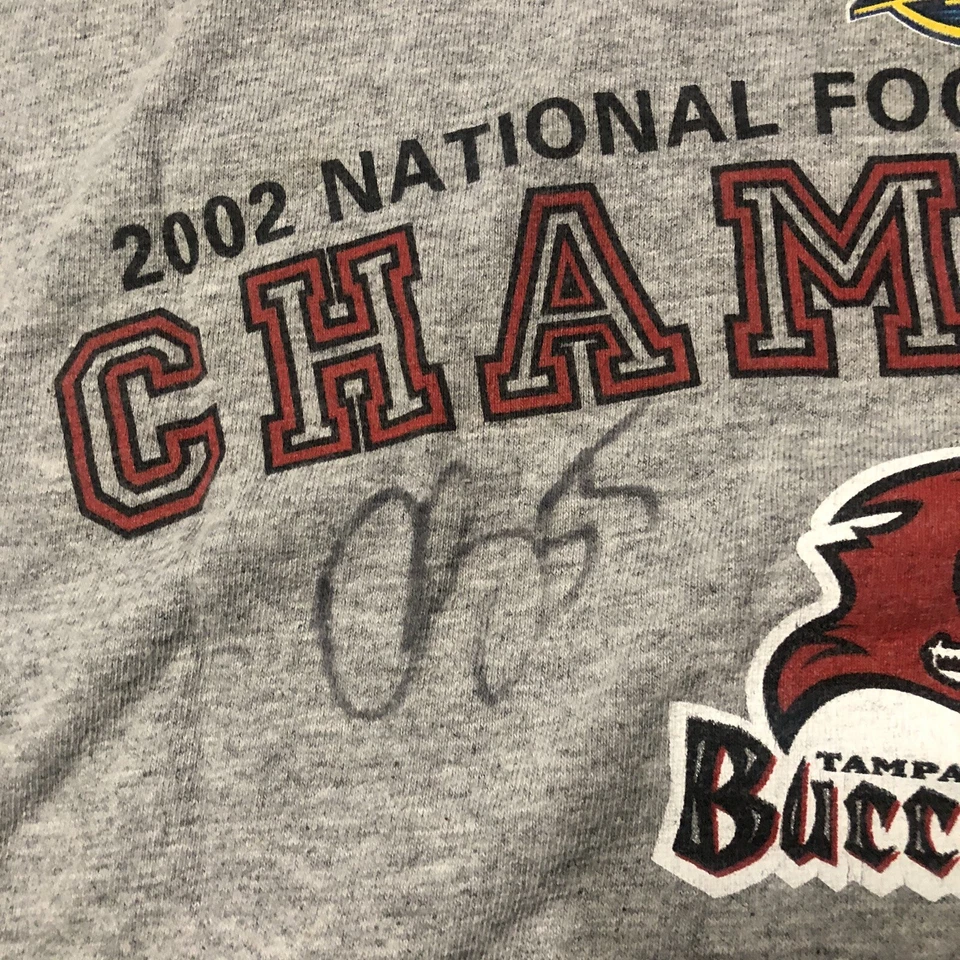Tampa Bay Buccaneers 2002 Conferencia Nacional de Fútbol Americano T. Derrick Brooks Firmado Foto 3 de 4