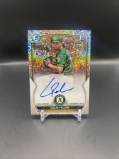 2023 Bowman Colin Peluse Chrome Speckle Auto #/299 Oakland A’s Certified  Auto