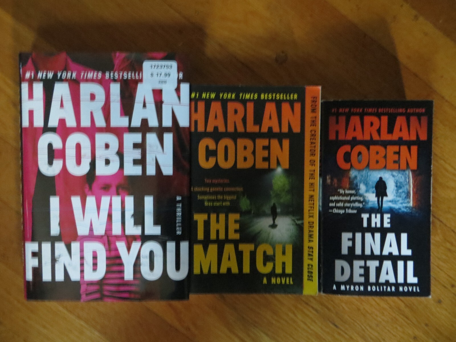 The Final Detail, The Match, I Will Find You 3 Harlan Coben books eBay