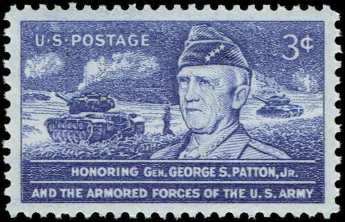 1953 General George Patton Single 3c Postage Stamp - MNH, OG - Sc# 1026a - Picture 1 of 1