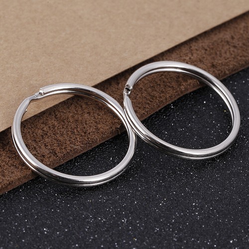 Wholesale 4~35mm Key Rings Chains Split Ring Hoop Metal Loop Accessory Keyring - Picture 9 of 25