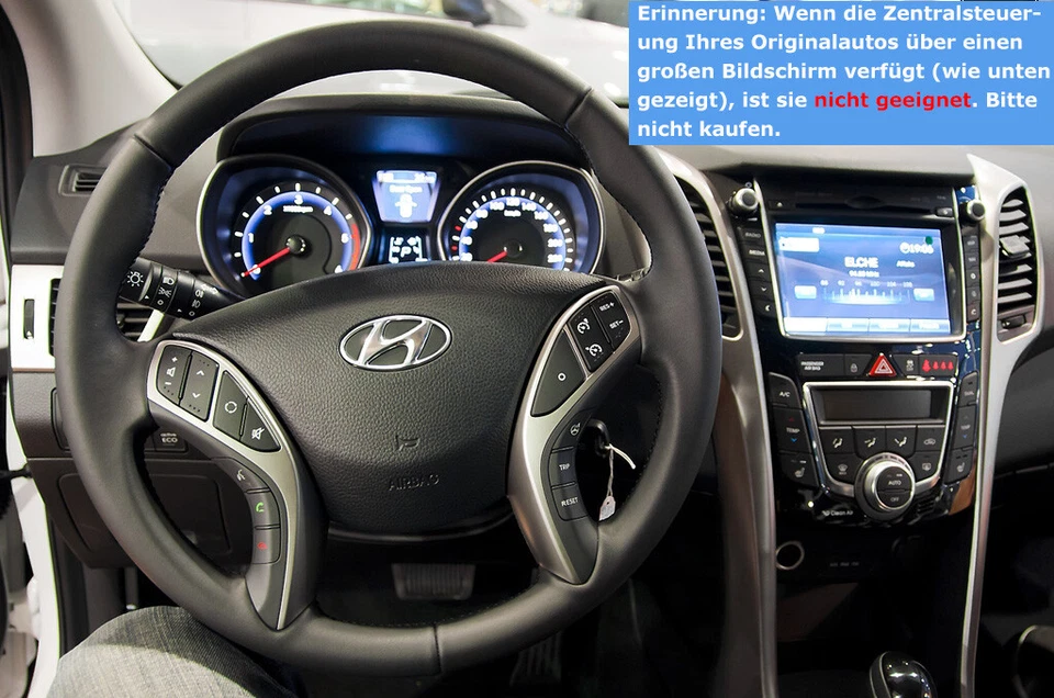 64GB Für Hyundai i30 2012-2016 Android 13 Autoradio Carplay GPS Navi WIFI RDS BT - Bild 3 von 4