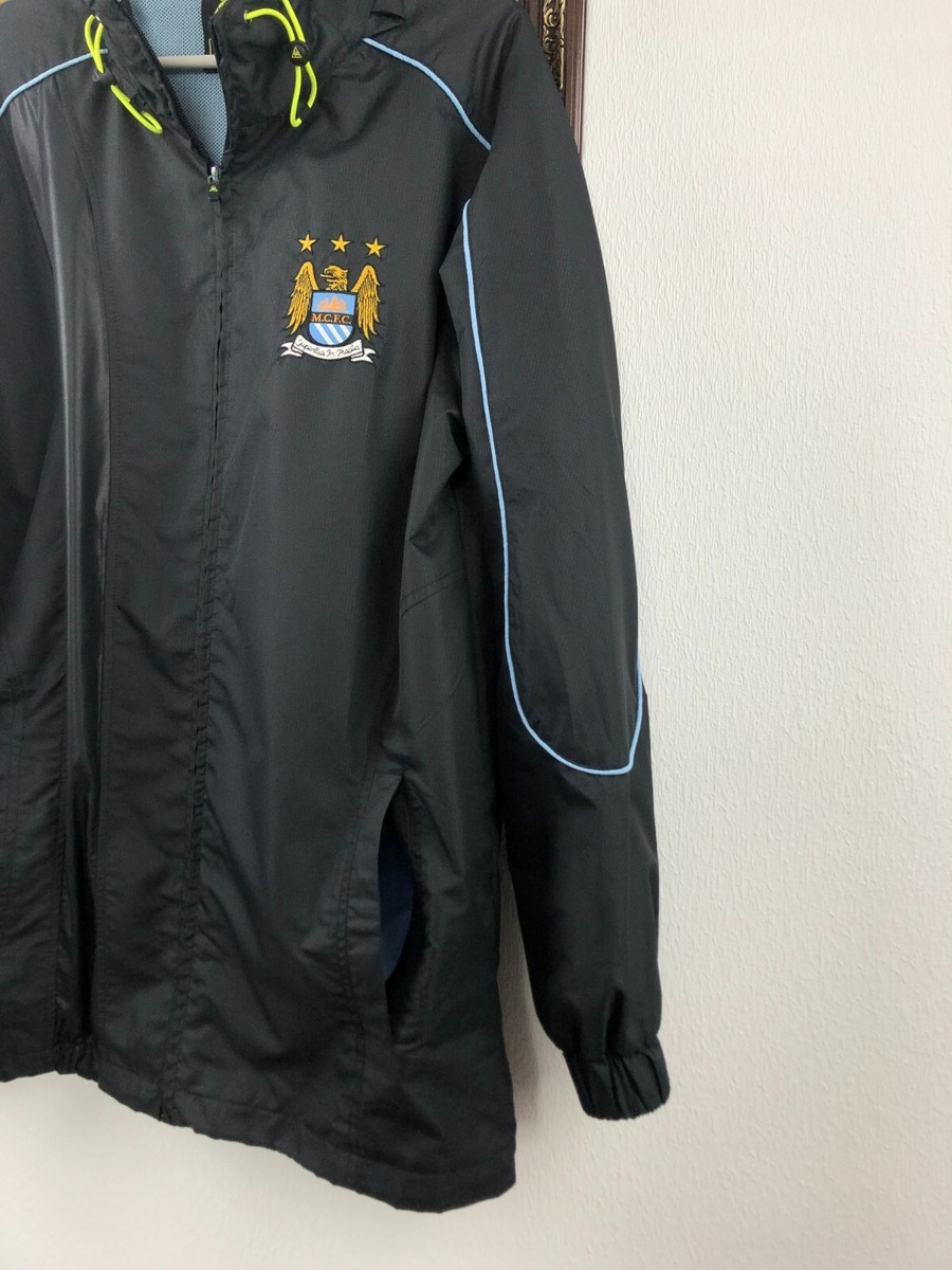 Vintage Manchester City Football Jacket Soccer Windbreaker Track