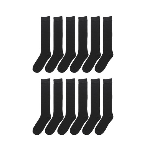 Knee High Socks Women lady Girl Uniform School 12 Pairs Size 9-11 Wholesale Lot - Picture 9 of 41