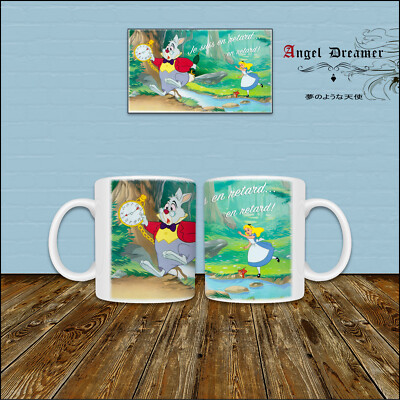 TASSE TASSE Alice im Wunderland und Das späte weiße Kaninchen Lewis Carrol